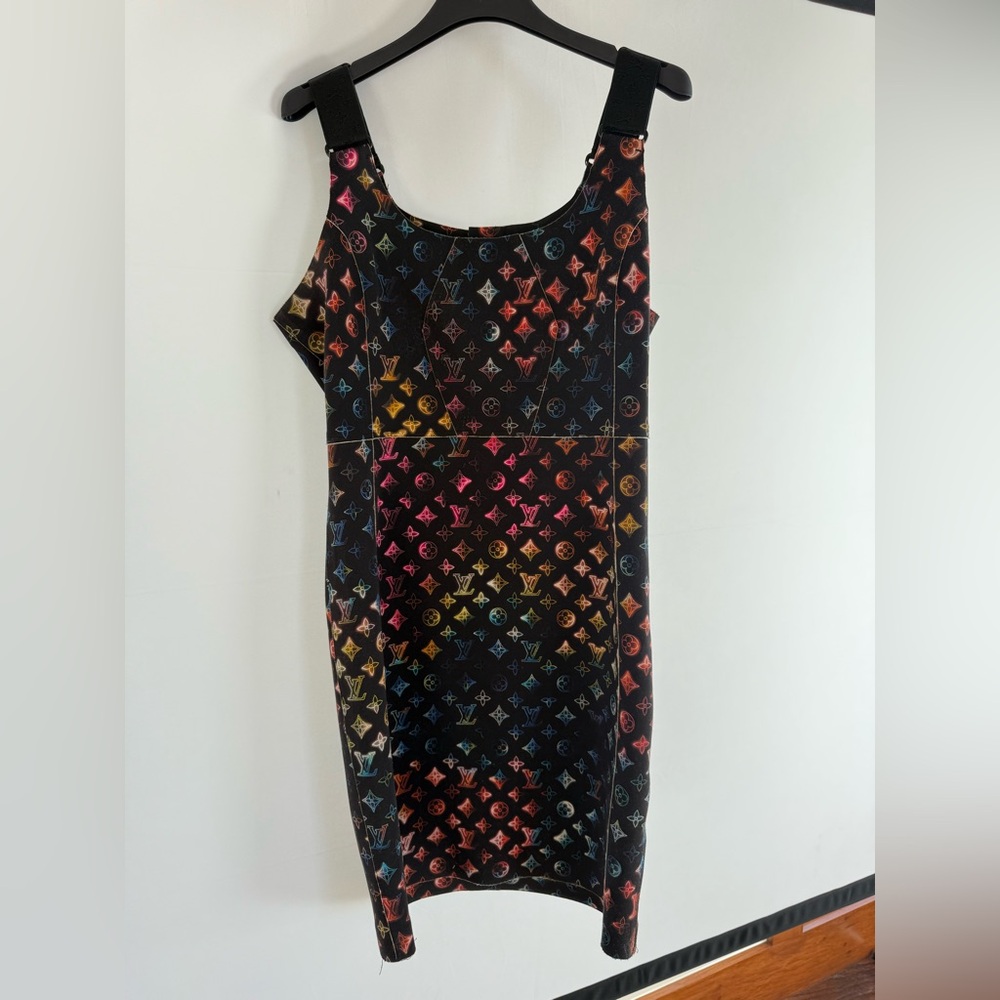 Louis Vuitton Multicolor Monogram Bodycon Dress - Fitz Size 38 (6)